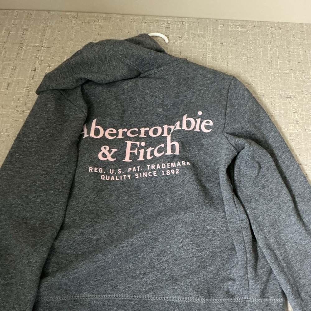 Abercrombie Kids Charcoal Jacket with Pink Detail